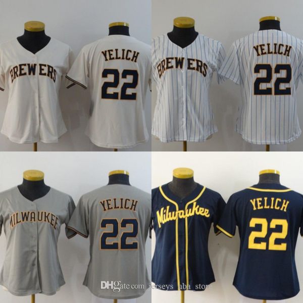 womens milwaukee 22 christian yelich jersey lady all stitched baseball jerseys cream white grey navy fast shipping 04, Blue;black
womens milwaukee 22 christian yelich jersey lady all stitched baseball jerseys cream white grey navy fast shipping 04, Blue;black
