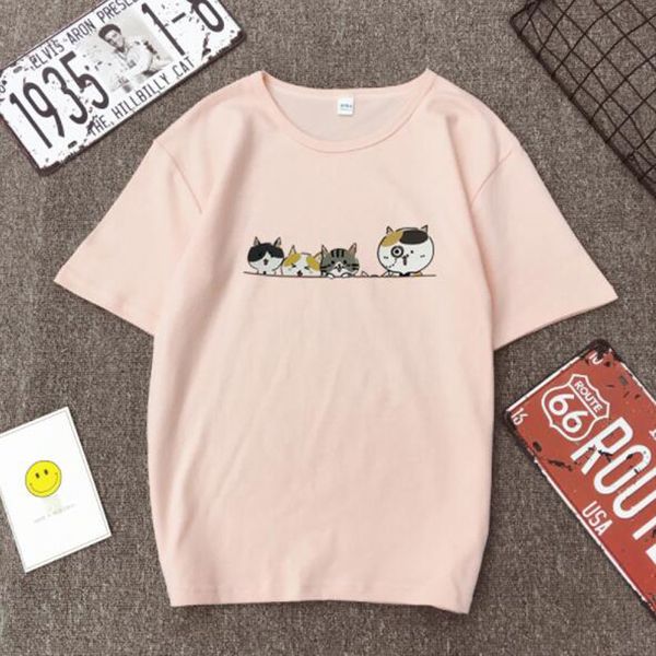 t shirt women tshirt spring summer new women four little cartoon cat short sleeve o neck women casual loose tee shirt, White
t shirt women tshirt spring summer new women four little cartoon cat short sleeve o neck women casual loose tee shirt, White