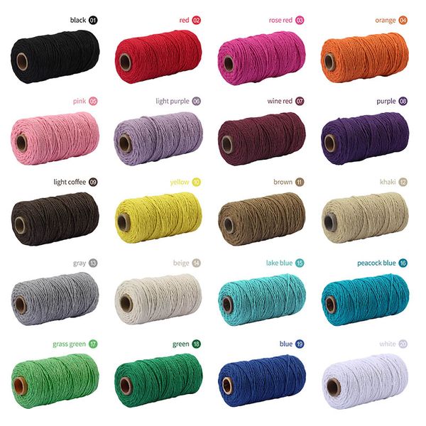 17 colors cotton rope twisted-cord 100% cotton rope colorful twine twine string cord wedding decorative 3mm rustic diy cord, Black;white
17 colors cotton rope twisted-cord 100% cotton rope colorful twine twine string cord wedding decorative 3mm rustic diy cord, Black;white