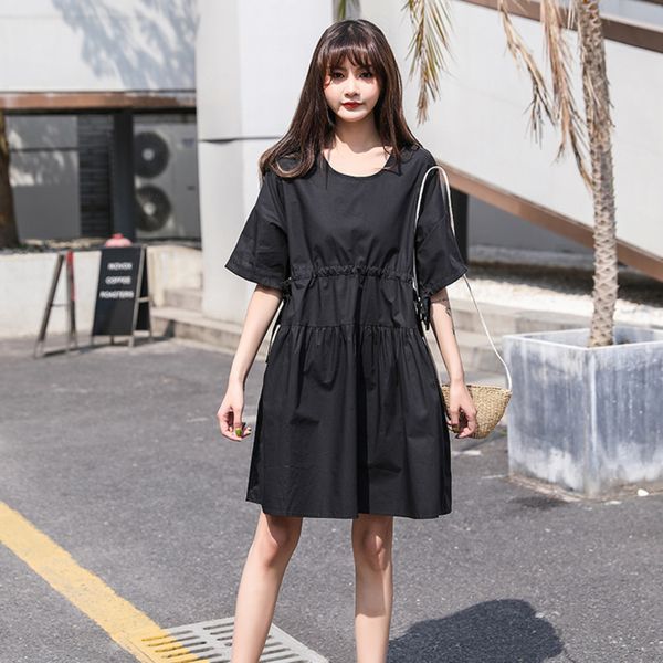 2020 summer women solid casual loose white mini dresses ladies half sleeve party dress new fashion woman robe femme sukienki, White;black
2020 summer women solid casual loose white mini dresses ladies half sleeve party dress new fashion woman robe femme sukienki, White;black