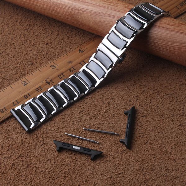 thin watchbands for quartz wrist watches men women stainless steel with ceramic black 20mm 22mm connector for brands stylished, Black;brown
thin watchbands for quartz wrist watches men women stainless steel with ceramic black 20mm 22mm connector for brands stylished, Black;brown
