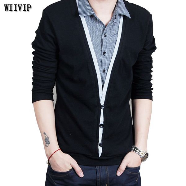 2017 new men's sweater autumn fashion layered pullover casual men false two pieces cotton pullovers spliced mz306, White;black
2017 new men's sweater autumn fashion layered pullover casual men false two pieces cotton pullovers spliced mz306, White;black