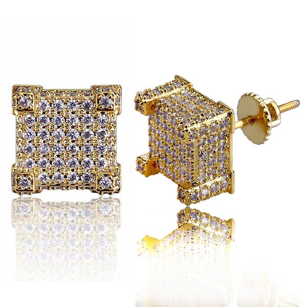 18k gold hip hop cz cubic zircon square earring studs 1cm for men iced out full diamond earrings rapper jewelry gifts for boys wholesale, Golden;silver
18k gold hip hop cz cubic zircon square earring studs 1cm for men iced out full diamond earrings rapper jewelry gifts for boys wholesale, Golden;silver