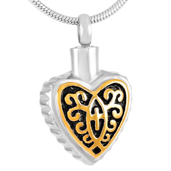 new z298 silver gold cross in my heart stainless steel memorial necklace hold ashes of loved ones cremation keepsake urn jewelry
new z298 silver gold cross in my heart stainless steel memorial necklace hold ashes of loved ones cremation keepsake urn jewelry