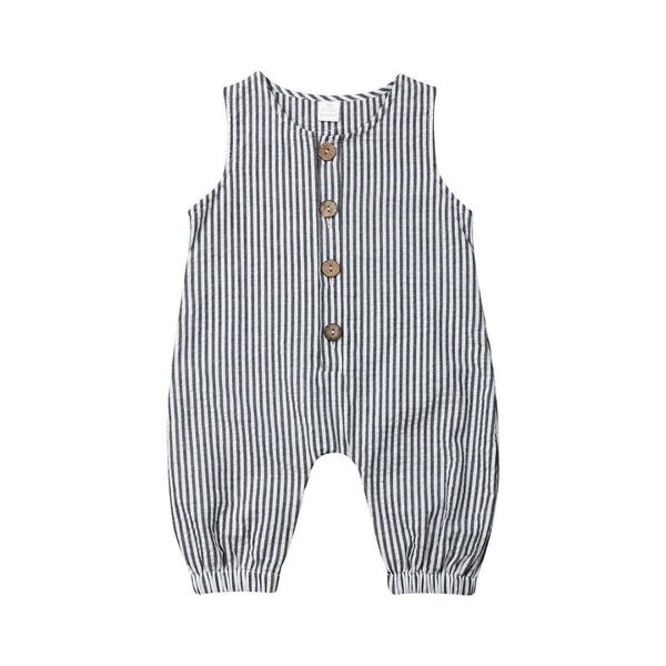 0-18m casual newborn baby boy girl sleeveless striped romper jumpsuit playsuit outfits summer clothes, Blue
0-18m casual newborn baby boy girl sleeveless striped romper jumpsuit playsuit outfits summer clothes, Blue