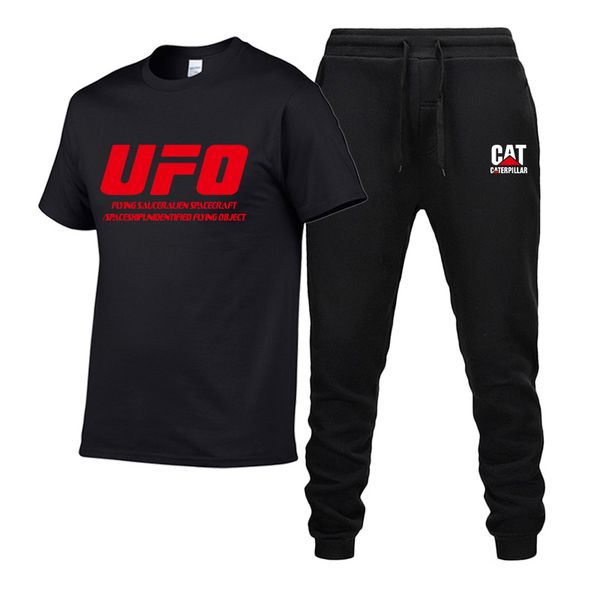 2019 new ufo cotton short-sleeved trousers casual men's t-shirt & sports long pant sweatpant sets tracksuit, Gray
2019 new ufo cotton short-sleeved trousers casual men's t-shirt & sports long pant sweatpant sets tracksuit, Gray