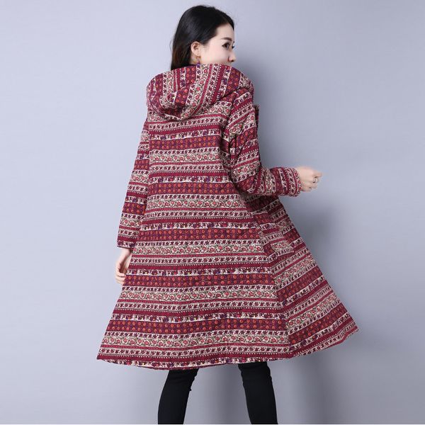 p shoot 2017 new style winter ethnic-style printed large size mid-length long sleeve cotton overcoat, Blue;black
p shoot 2017 new style winter ethnic-style printed large size mid-length long sleeve cotton overcoat, Blue;black