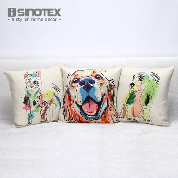 1 pcs 45*45cm linen cushion dog oil painting colorful print nordic sofa cushions for home decor
1 pcs 45*45cm linen cushion dog oil painting colorful print nordic sofa cushions for home decor