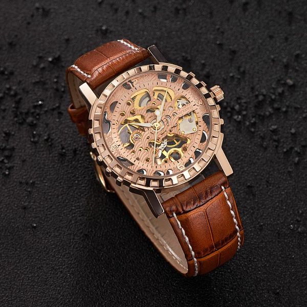 original oyw rose gold male skeleton mechanical hand wind watch men 30m waterproof fashion business wristwatches relogios, Slivery;brown
original oyw rose gold male skeleton mechanical hand wind watch men 30m waterproof fashion business wristwatches relogios, Slivery;brown