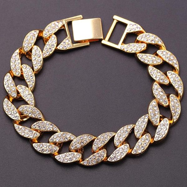 karopel iced out bling rhinestone golden finish miami cuban link chain necklace men's hip hop necklace jewelry 60,50,46,20cm, Silver
karopel iced out bling rhinestone golden finish miami cuban link chain necklace men's hip hop necklace jewelry 60,50,46,20cm, Silver