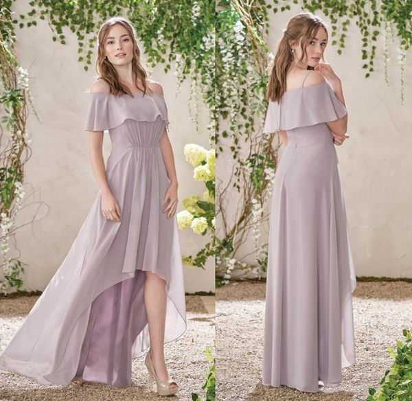 2020 country lilac high low chiffon bridesmaid dresses boho weddings a line off shoulder sleeves pleats maid of honor gowns bm1912
2020 country lilac high low chiffon bridesmaid dresses boho weddings a line off shoulder sleeves pleats maid of honor gowns bm1912