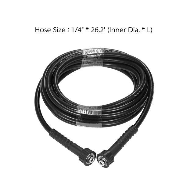 1/4" x 26.2' pressure washer extension hose for karcher k series standard 22mm-14 female twist connection
1/4" x 26.2' pressure washer extension hose for karcher k series standard 22mm-14 female twist connection