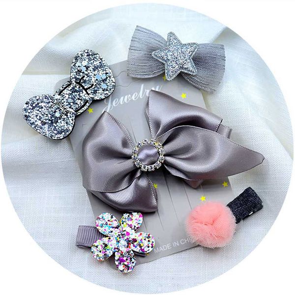 5pcs/set bow hairpins baby girls hair barrettes flower hair clip for girls kids hair acceessories children princess headwear, Slivery;white
5pcs/set bow hairpins baby girls hair barrettes flower hair clip for girls kids hair acceessories children princess headwear, Slivery;white