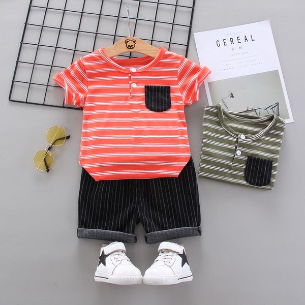 summer baby boys girls clothing children fashion striped t shirt shorts 2pcs/set toddler casual clothes suit kids outing costume, White
summer baby boys girls clothing children fashion striped t shirt shorts 2pcs/set toddler casual clothes suit kids outing costume, White