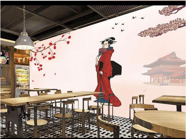 3d wall covering custom mural wallpaper sakura falling red reflection japanese style kimono woman background wall home decor wall papers
3d wall covering custom mural wallpaper sakura falling red reflection japanese style kimono woman background wall home decor wall papers