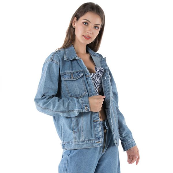 new women's denim coat chamarras de mujer long sleeve women clothes casacas para mujer streetwear kurtka jeans solid color coat, Black;brown
new women's denim coat chamarras de mujer long sleeve women clothes casacas para mujer streetwear kurtka jeans solid color coat, Black;brown