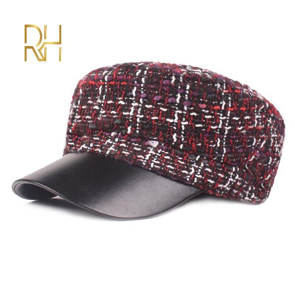 women octagonal hat vintage plaid ladies captain cap black knitted army cap fitted female patchwork pu brim flat hat autumn rh, Blue;gray
women octagonal hat vintage plaid ladies captain cap black knitted army cap fitted female patchwork pu brim flat hat autumn rh, Blue;gray