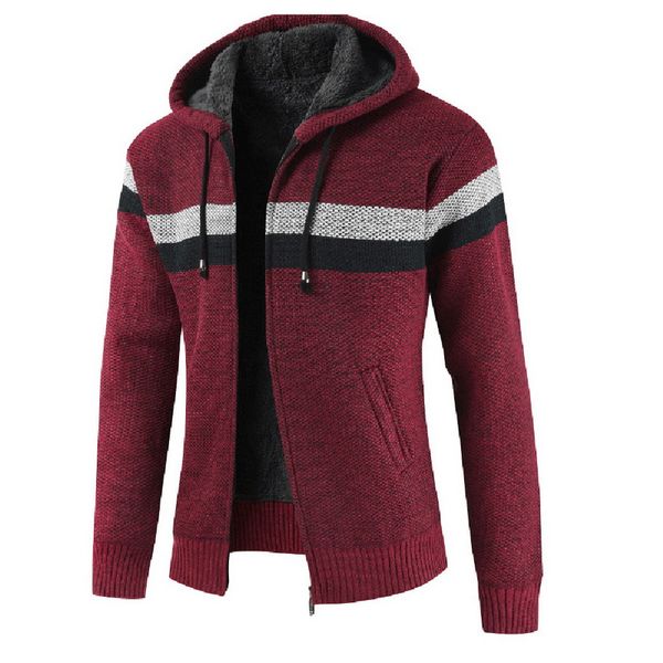 sfit 2020 autumn men hooded wool cardigan sweater jumper men winter fashion striped pockets knit outwear coat fitness, White;black
sfit 2020 autumn men hooded wool cardigan sweater jumper men winter fashion striped pockets knit outwear coat fitness, White;black