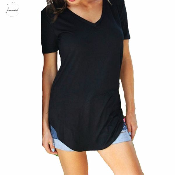 2019 рубашки тенниски лето большого размера t shirt v шея короткие mouw чайные tops тунис плюс размер женщина 5xl, White
2019 рубашки тенниски лето большого размера t shirt v шея короткие mouw чайные tops тунис плюс размер женщина 5xl, White