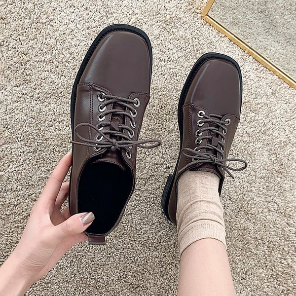 british style cross women's shoes oxfords square toe modis soft female footwear preppy comfortable moccasin new leather 2019, Black
british style cross women's shoes oxfords square toe modis soft female footwear preppy comfortable moccasin new leather 2019, Black