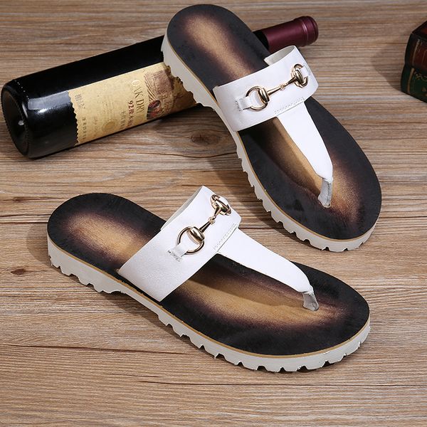 flip-flops for men's new style beach drag men's casual hair stylist han version trend casual wear white leather sandals
flip-flops for men's new style beach drag men's casual hair stylist han version trend casual wear white leather sandals
