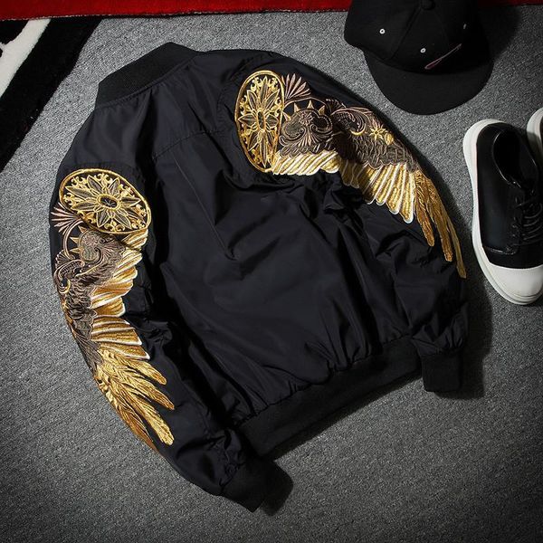new spring black embroidery bomber jacket men streetwear brand-clothing designer jacket new fashion male clothing funny loose, Black;brown
new spring black embroidery bomber jacket men streetwear brand-clothing designer jacket new fashion male clothing funny loose, Black;brown