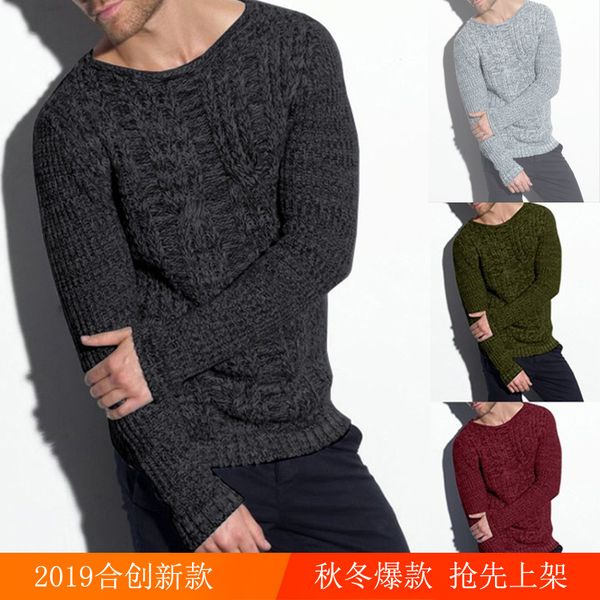 popular men's fashion sweater in autumn and winter solid round neck casual t-shirt long sleeve loose rib bottom top, White;black
popular men's fashion sweater in autumn and winter solid round neck casual t-shirt long sleeve loose rib bottom top, White;black