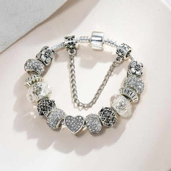 dinglly rhinestone heart beaded silver color bracelets for women men original crystal beaded fine women bracelet children gifts, Golden;silver
dinglly rhinestone heart beaded silver color bracelets for women men original crystal beaded fine women bracelet children gifts, Golden;silver