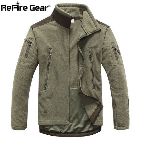 refire gear winter warm style fleece jacket men thicken polar outerwear coat army clothing many pockets tactical jacket, Black;brown
refire gear winter warm style fleece jacket men thicken polar outerwear coat army clothing many pockets tactical jacket, Black;brown
