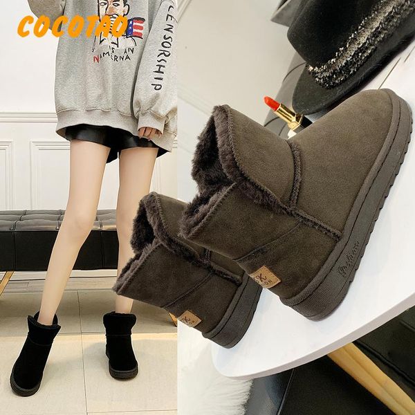 suede snow boots female 2019 winter new fashion wild plus velvet warm simple with the ins student trend short boots cotton, Black
suede snow boots female 2019 winter new fashion wild plus velvet warm simple with the ins student trend short boots cotton, Black