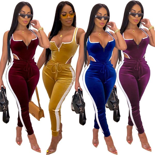 women designer sweatsuit vest+leggings 2 piece sets skinny trousers outfits casual print pleuche fashion sports gym jogger suit 1447, White
women designer sweatsuit vest+leggings 2 piece sets skinny trousers outfits casual print pleuche fashion sports gym jogger suit 1447, White