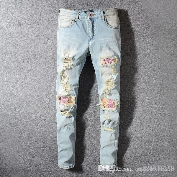 mens designer jeans distressed ripped biker designer jeans slim fit motorcycle biker denim pantalones mens skinny jeans, Blue
mens designer jeans distressed ripped biker designer jeans slim fit motorcycle biker denim pantalones mens skinny jeans, Blue