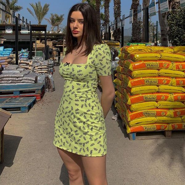 fashion natural color short sleeve dresses casual square neck dresses women designer butterfly strawberry print dresses, Black;gray 
fashion natural color short sleeve dresses casual square neck dresses women designer butterfly strawberry print dresses, Black;gray