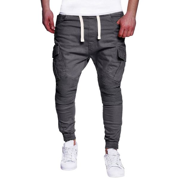 2019 autumn men cargo pants hip hop harem joggers men's sport joint lashing belts casual loose sweatpants drawstring pant #q, Black
2019 autumn men cargo pants hip hop harem joggers men's sport joint lashing belts casual loose sweatpants drawstring pant #q, Black