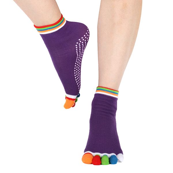 colorful yoga socks women sports fitness pilates cotton socks rainbow workout anti slip 5 toe for female breathable, Black
colorful yoga socks women sports fitness pilates cotton socks rainbow workout anti slip 5 toe for female breathable, Black