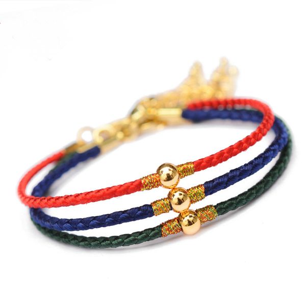 lucky red rope handmade bracelets gold round copper beads red thread bracelets for women thin simple hand jewelry, Golden;silver
lucky red rope handmade bracelets gold round copper beads red thread bracelets for women thin simple hand jewelry, Golden;silver