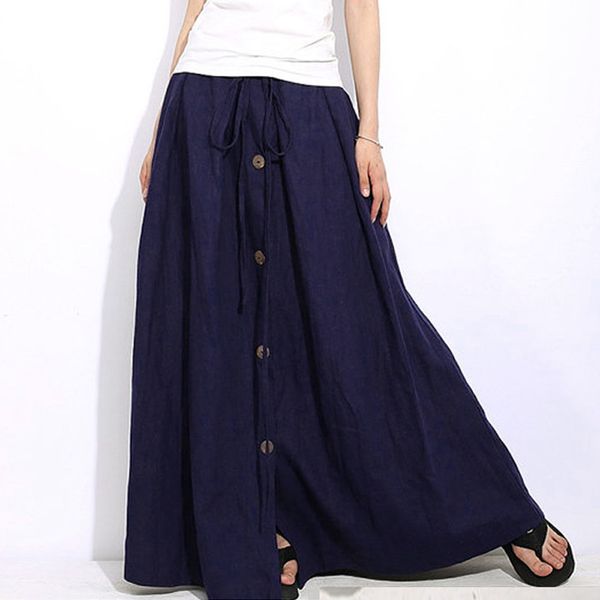 autumn winter women's elegant women a-line elastic waist casual a-line button flare full length long pleated skirts, Black
autumn winter women's elegant women a-line elastic waist casual a-line button flare full length long pleated skirts, Black