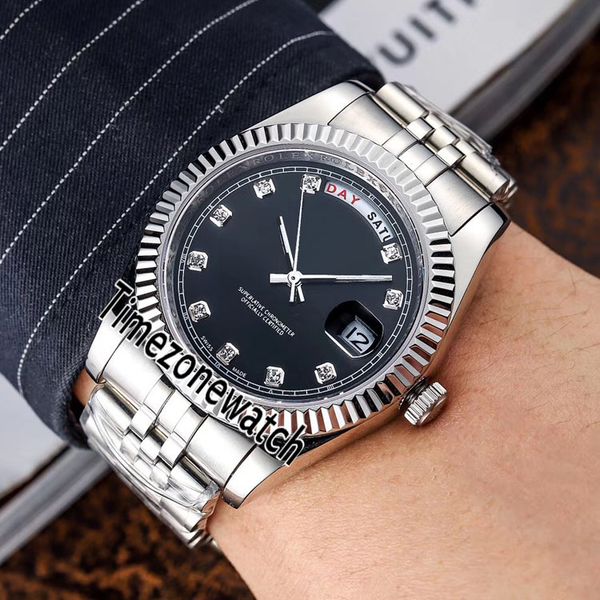 новый daydate m228239 miyota 8283 автоматическая мужские часы рифленый стальной ободок черный циферблат алмазный маркеры юбилейный браслет t, Slivery;brown
новый daydate m228239 miyota 8283 автоматическая мужские часы рифленый стальной ободок черный циферблат алмазный маркеры юбилейный браслет t, Slivery;brown