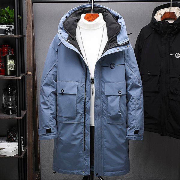 men's casual parkas 2020 winter mid-length hoodies coat homme thick solid slim jackets fashion outwear men clothing, Black
men's casual parkas 2020 winter mid-length hoodies coat homme thick solid slim jackets fashion outwear men clothing, Black