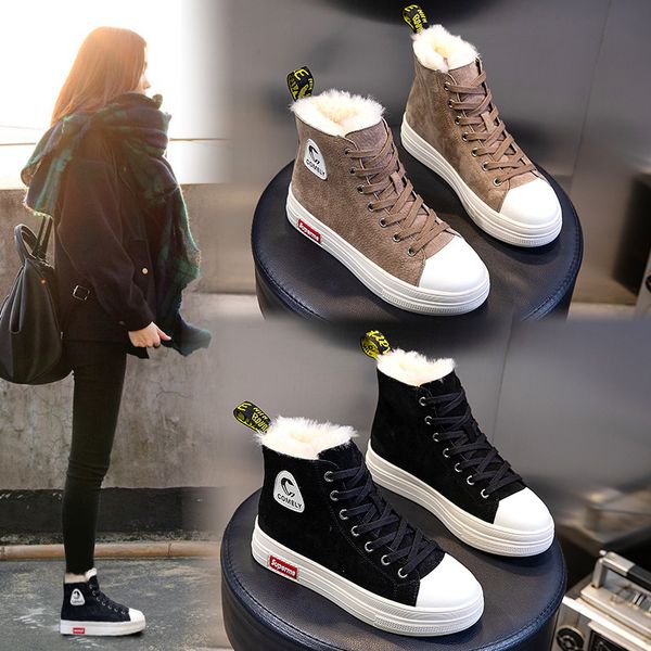 leather snow boots boots women's 2020 new autumn winter fashion lace-up warm women platform small size 35-40, Black
leather snow boots boots women's 2020 new autumn winter fashion lace-up warm women platform small size 35-40, Black