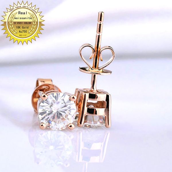 18k gold earring a pair of earring 1ctd color moissanite earrings for women 004, Golden;silver
18k gold earring a pair of earring 1ctd color moissanite earrings for women 004, Golden;silver