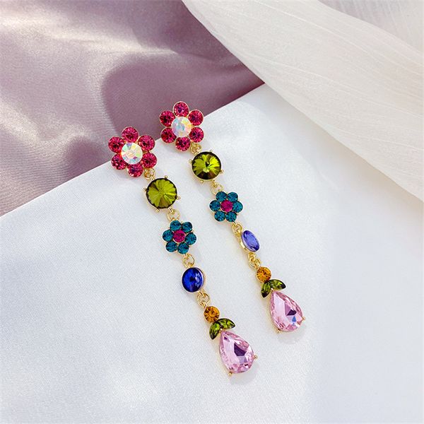 fyuan korean style pink water drop small flower earrings for women bijoux long red blue crystal dangle earring statement jewelry, Golden
fyuan korean style pink water drop small flower earrings for women bijoux long red blue crystal dangle earring statement jewelry, Golden