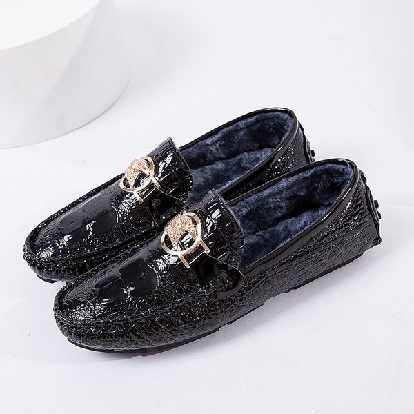 cimim business fashion big size lazy driving casual shoes men fur comfortable leather shoes flat office men loafers, Black
cimim business fashion big size lazy driving casual shoes men fur comfortable leather shoes flat office men loafers, Black