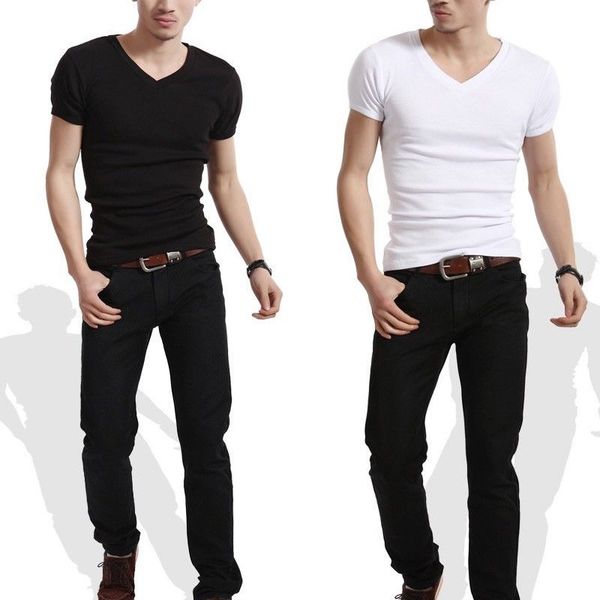 slim fit personalized v neck or crew neck t-shirts mens t shirt 2016 brand new white tshirt short-sleeve blank tees men clothing, White;black
slim fit personalized v neck or crew neck t-shirts mens t shirt 2016 brand new white tshirt short-sleeve blank tees men clothing, White;black