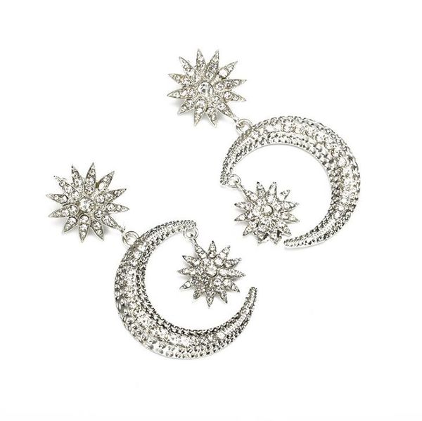 fashion-personality simple sun big moon ladies diamonds exaggerated earrings earrings european and american fashion ladies earrings, Silver
fashion-personality simple sun big moon ladies diamonds exaggerated earrings earrings european and american fashion ladies earrings, Silver