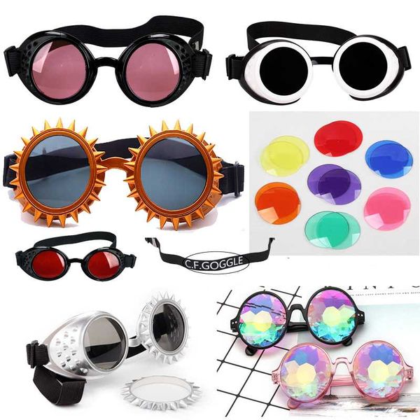 11 style vintage style goggles welding gothic cosplay retro party goggles steampunk and lens straps, White;black
11 style vintage style goggles welding gothic cosplay retro party goggles steampunk and lens straps, White;black