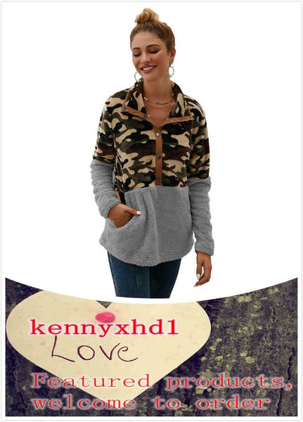 plush sweater women's new european and american camouflage splicing short plush in autumn and winter, White
plush sweater women's new european and american camouflage splicing short plush in autumn and winter, White