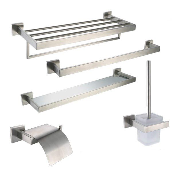 304 stainless steel matte silver bathroom shelf toilet towel rack bathroom towel holder accessories ceramics sets 
304 stainless steel matte silver bathroom shelf toilet towel rack bathroom towel holder accessories ceramics sets