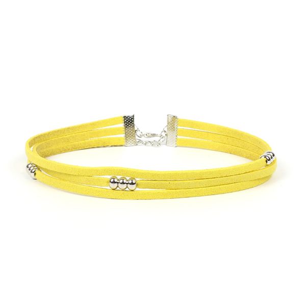 yr231 multi-layer handmade round neck necklace yellow decoration gift, Silver
yr231 multi-layer handmade round neck necklace yellow decoration gift, Silver