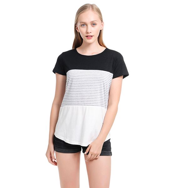 summer style fashion women striped harajuku candy colors patchwork t shirt kawaii cotton o-neck casual tee lady cute, White
summer style fashion women striped harajuku candy colors patchwork t shirt kawaii cotton o-neck casual tee lady cute, White